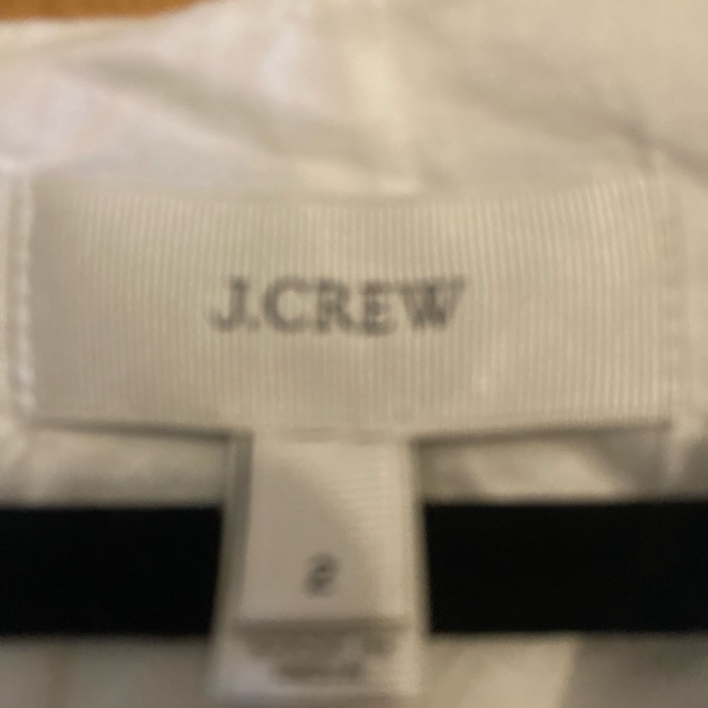 Women’s J Crew White Sleeveless V Neck Summer Dress, Size 2. - Picture 4 of 12